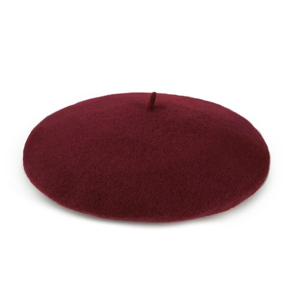 2598 Wool Beret Hat French Beret Cap Winter Artist Painter Hat Solid Color main image 6